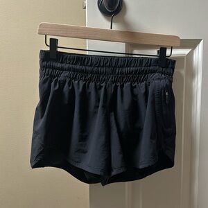 Size 6, 4” inch Lululemon black shorts